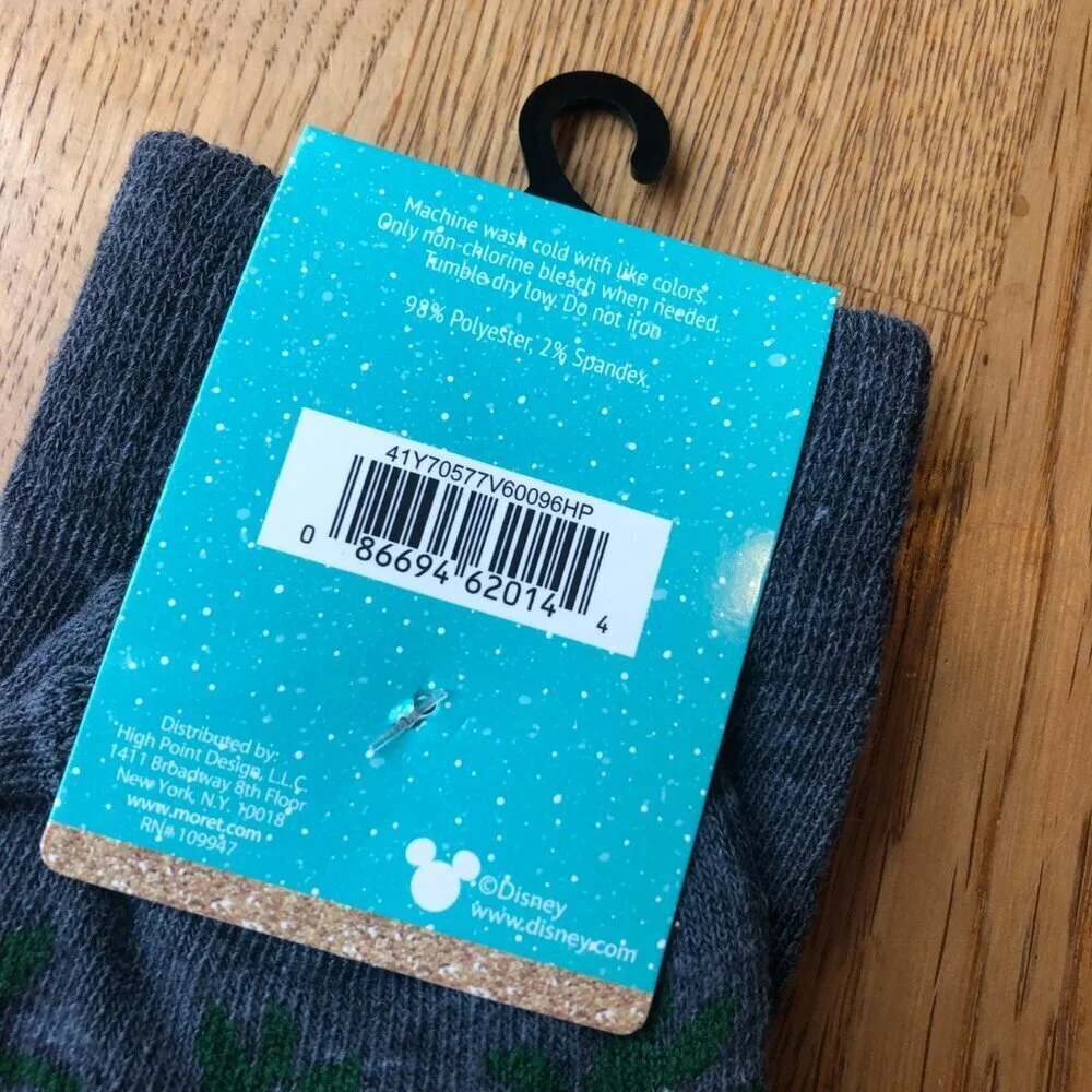 Disney Christmas Mickey Mouse Socks Stocking Stuffer NWT